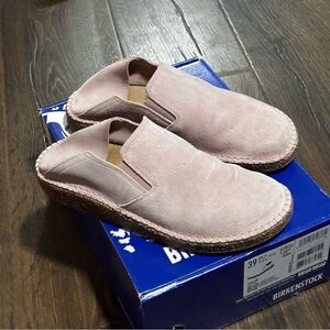 Birkenstock Women's Pink Suede Slip-On Shoes